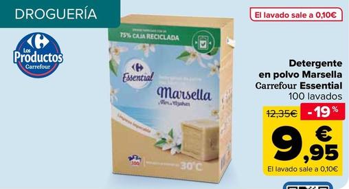 Oferta de Carrefour - Detergente En Polvo Marsella  Essential por 9,95€ en Carrefour