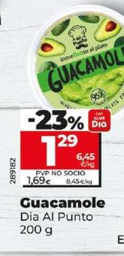 Oferta de Dia Al Punto - Guacamole por 1,29€ en Dia