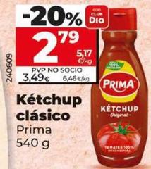 Oferta de Prima - Ketchup Clasico por 2,79€ en Dia