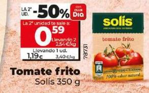 Oferta de Solís - Tomate Frito por 1,19€ en Dia