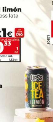 Oferta de Dia Upps - Te Al Limon por 0,5€ en Dia