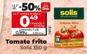 Oferta de Solís - Tomate Frito  por 0,99€ en Dia