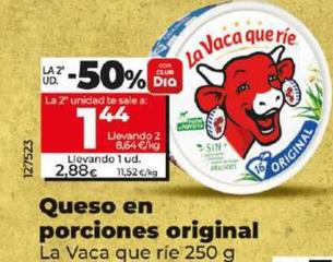 Oferta de La Vaca Que Ríe - Queso En Porciones Original por 2,88€ en Dia
