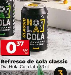 Oferta de Dia Hola Cola - Refresco De Cola Classic por 0,41€ en Dia