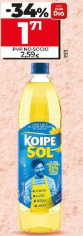 Oferta de Koipe - Aceite De Girasol por 1,71€ en Dia