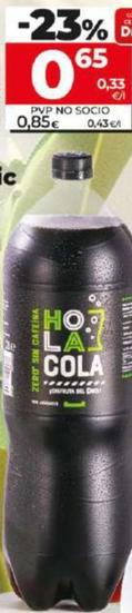 Oferta de Dia Hola Cola - Refresco De Cola Zero Sin Cafeina por 0,65€ en Dia