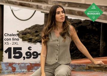 Oferta de Chaleco Con Lino por 15,99€ en Carrefour