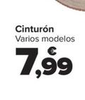 Oferta de Cinturón por 7,99€ en Carrefour