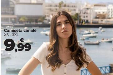 Oferta de Camiseta Canalé por 9,99€ en Carrefour