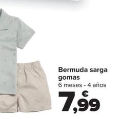 Oferta de Bermuda Sarga Gomas por 7,99€ en Carrefour
