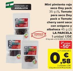 Oferta de La Parcela - Mini Pimiento Rojo Seco Doy Pack por 1,15€ en Carrefour