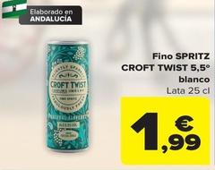 Oferta de  Croft Twist - Fino Spritz 5,5° Blanco por 1,99€ en Carrefour