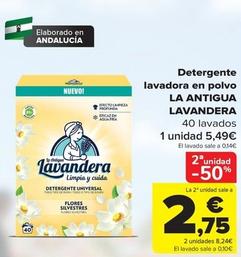 Oferta de La Antigua Lavandera - Detergente Lavadora En Polvo por 5,49€ en Carrefour