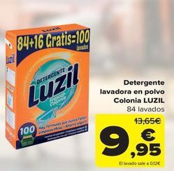 Oferta de Luzil - Detergente Lavadora En Polvo Colonia por 9,95€ en Carrefour