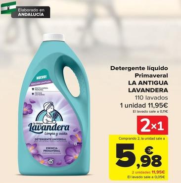 Oferta de Universal - Detergente Líquido Primaveral La Antigua por 11,95€ en Carrefour