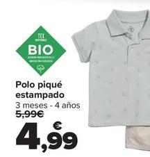 Oferta de Polo Piqué Estampado por 4,99€ en Carrefour