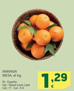 Oferta de Naranja por 1,29€ en HiperDino