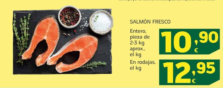 Oferta de Salmon Fresco por 10,9€ en HiperDino
