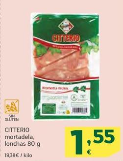Oferta de Citterio - Mortadela por 1,55€ en HiperDino