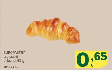 Oferta de Europastry Croissant Brioche por 0,65€ en HiperDino