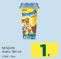 Oferta de Nestlé - Nesquik Shake por 1€ en HiperDino