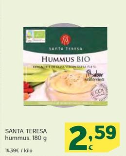 Oferta de Santa Teresa - Hummus por 2,59€ en HiperDino