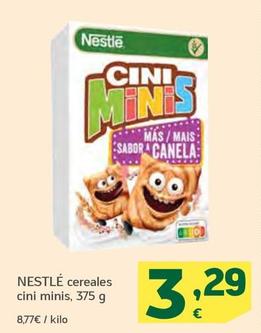 Oferta de Nestlé - Cereales Cini Minis por 3,29€ en HiperDino