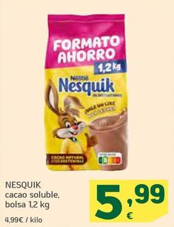 Oferta de Nesquik - Cacao Soluble por 5,99€ en HiperDino