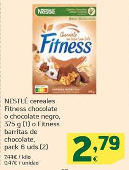 Oferta de Nestlé - Cereales Fitness Chocolate por 2,79€ en HiperDino