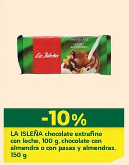 Oferta de La Isleña - Chocolate Extrafino Con Leche en HiperDino