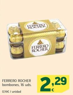 Oferta de Ferrero Rocher - Bombones por 2,29€ en HiperDino