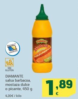 Oferta de Diamante - Salsa Barbacoa, Mostaza Dulce O Picante por 1,89€ en HiperDino