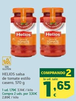 Oferta de Helios - Salsa De Tomate Estilo Casero por 1,79€ en HiperDino