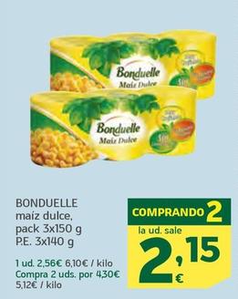 Oferta de Bonduelle - Maíz Dulce por 2,56€ en HiperDino