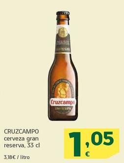 Oferta de Cruzcampo - Cerveza Gran Reserva por 1,05€ en HiperDino