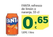 Oferta de Fanta - Refresco De Limón O Naranja por 0,65€ en HiperDino