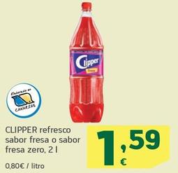 Oferta de Clipper - Refresco Sabor Fresa O Sabor Fresa Zero por 1,59€ en HiperDino