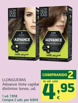 Oferta de Llongueras - Advance Tinte Capilar Distintos Tonos por 7,95€ en HiperDino