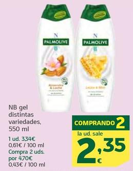 Oferta de Palmolive - Nb Gel Distintas Variedades por 3,34€ en HiperDino