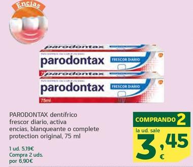 Oferta de Parodontax - Dentifrico Frescor Diario por 5,19€ en HiperDino