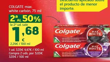 Oferta de Colgate - Max White Carbon por 3,35€ en HiperDino