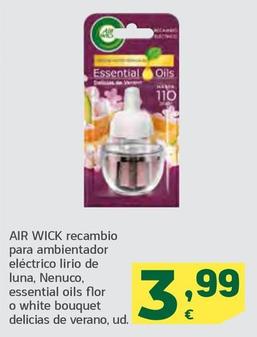 Oferta de Air Wick - Ecambio Para Ambientador Eléctrico Lirio De Luna por 3,99€ en HiperDino