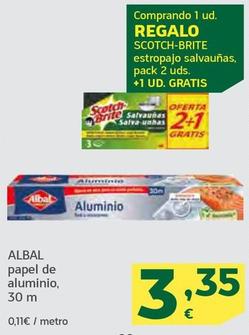 Oferta de Albal - Papel De Aluminio por 3,35€ en HiperDino