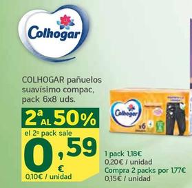 Oferta de Colhogar - Pañuelos Suavisimo Compac por 1,18€ en HiperDino