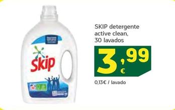 Oferta de Skip - Detergente Active Clean por 3,99€ en HiperDino