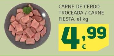 Oferta de Carne De Cerdo Troceada/carne Fiesta por 4,99€ en HiperDino
