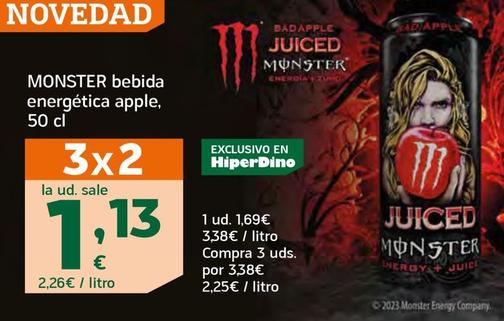 Oferta de Monster - Bebida Energética Apple por 1,69€ en HiperDino