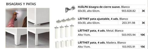 Oferta de Ikea - Bisagra De Cierre Suave por 3€ en IKEA