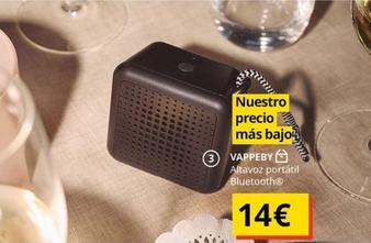 Oferta de Ikea - Altavoz Portátil Bluetooth por 14€ en IKEA