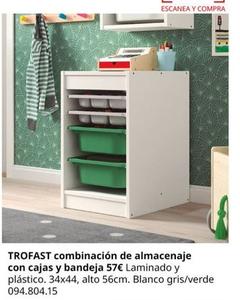 Oferta de Ikea - Combinación De Almacenaje Con Cajas Y Bandeja por 57€ en IKEA
